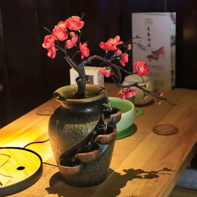 Japon style Sakura fontaine intérieure zen