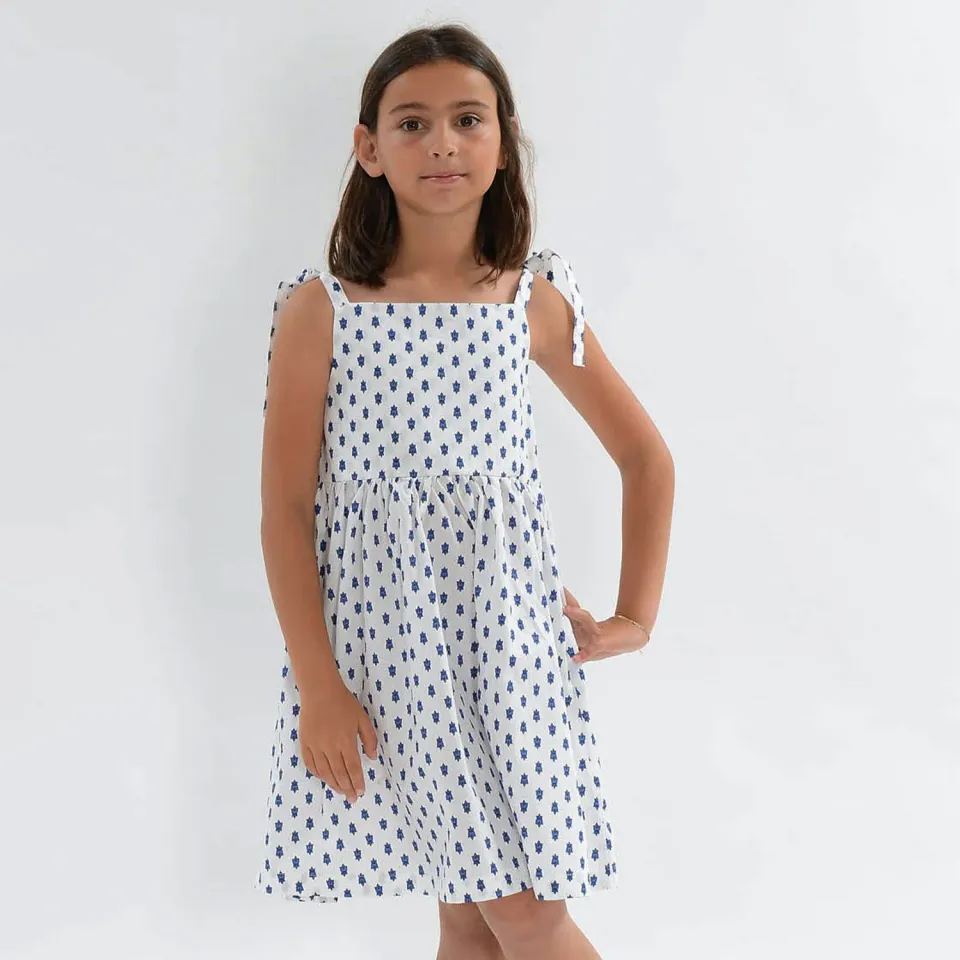 Mistral Calanque Mosca robe fillette coton