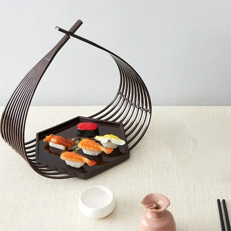 Japon style Yomino plat à sushi bambou