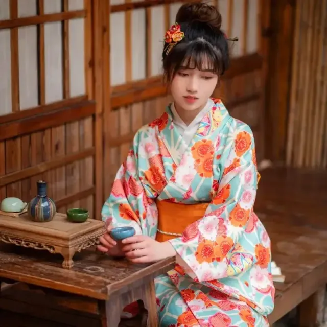 Japon style Kasumi kimono japonais femme manches longues