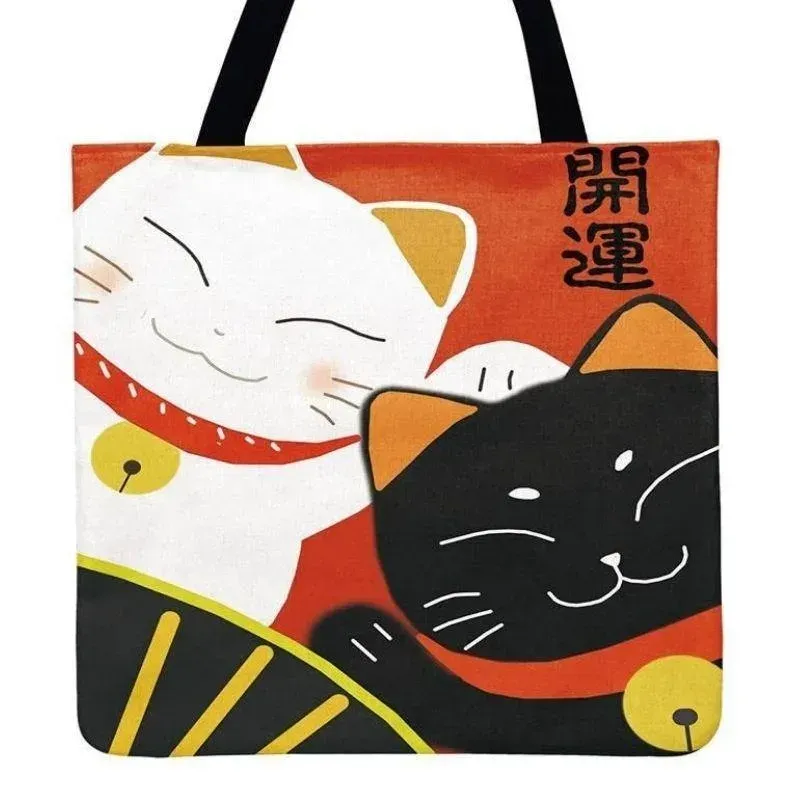 Japon style tote bag japonais Chance Maneki Neko