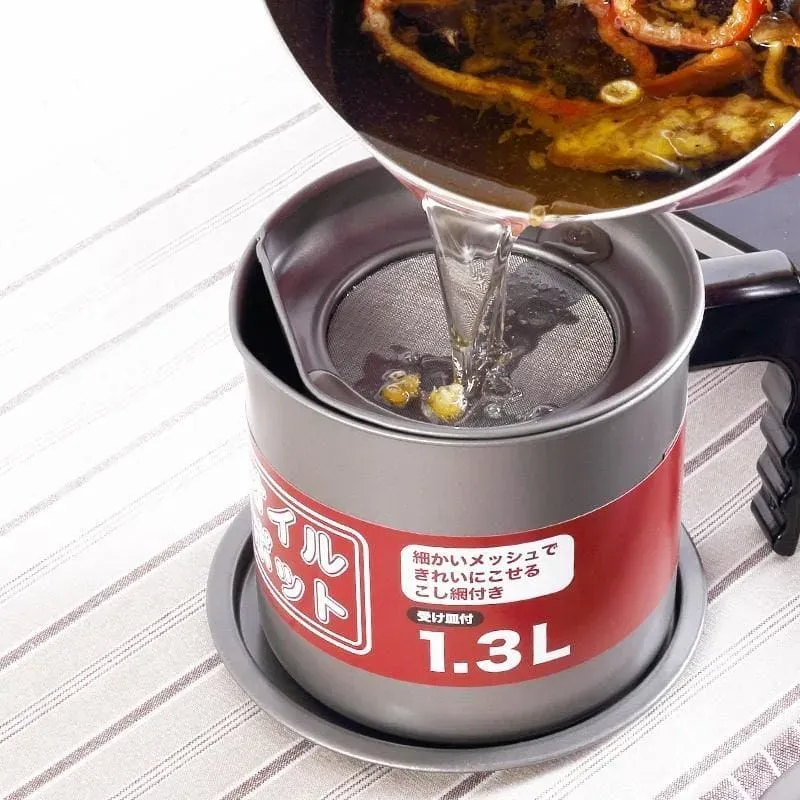 Japon style Saru pot à tempura avec filtre à huile