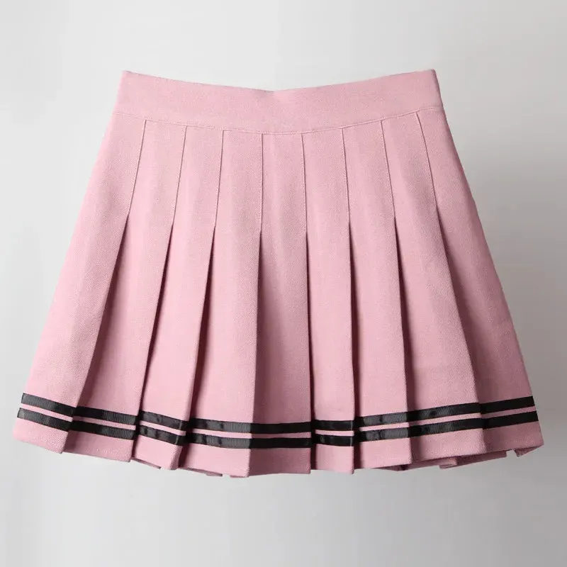 Japon style Jupe Plissée Japonaise jupe