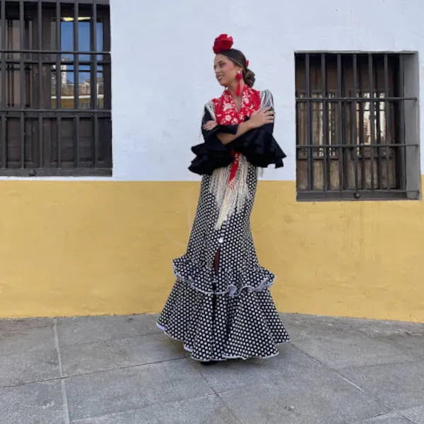 VIVA LA FERIA Falda Rociera modèle Cádiz