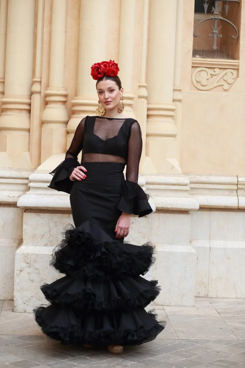 Viva La Feria Joya robe sévillane plumeti