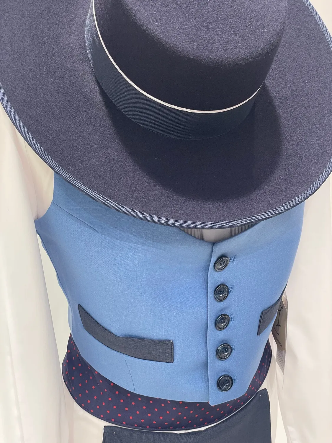 Viva la Feria Jerez Ibiza Combinado costume campero bleu complet