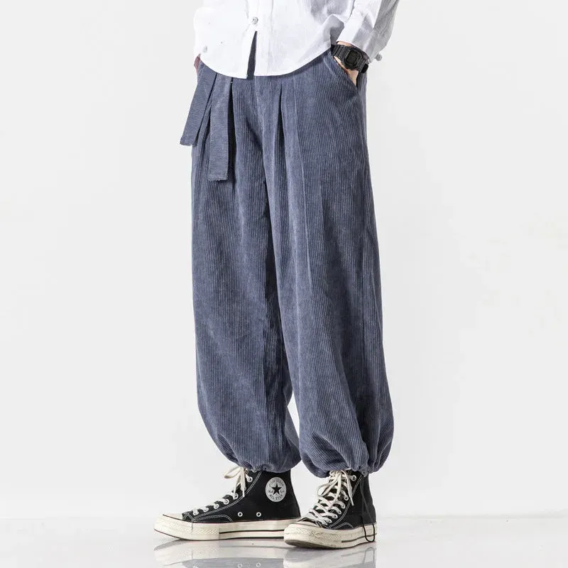Japon style Yuunoyo pantalon velours côtelé confort