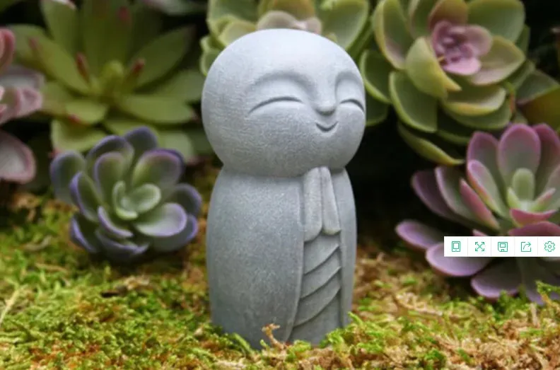 Esprit du Japon Jizo statue japonaise effet pierre