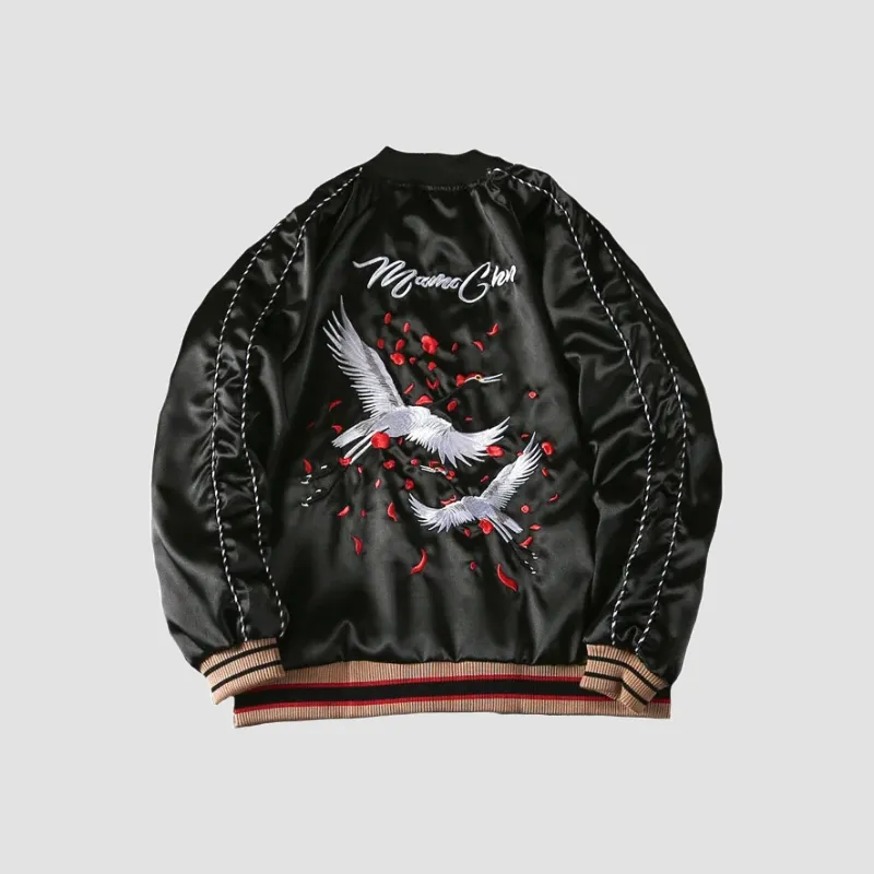 Japon style Sukajan Japan veste brodée