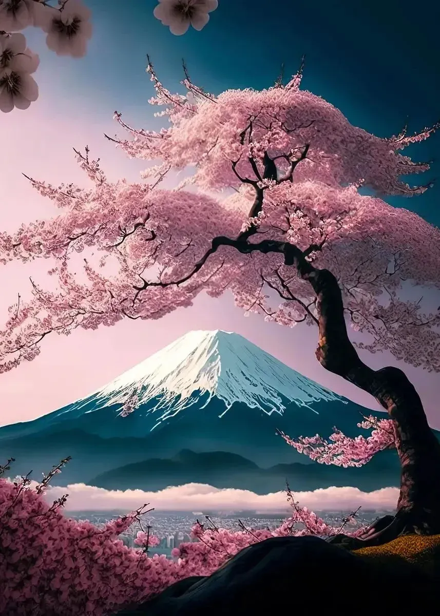 Japon style Tableau Mont Fuji