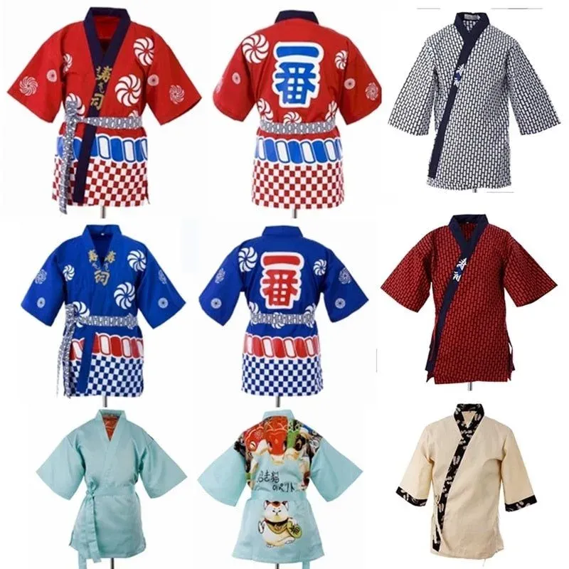Japon style Otoko veste de chef japonaise coton