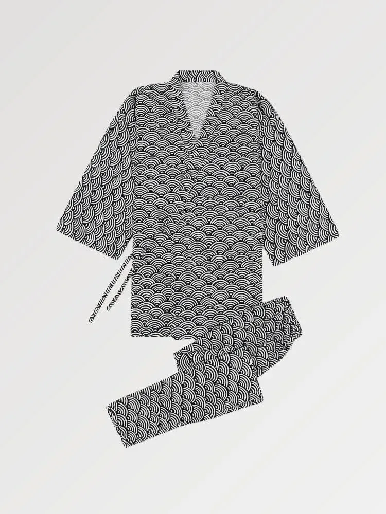 Japon Style Kojiro Jinbei Homme Traditionnel Confort Quotidien