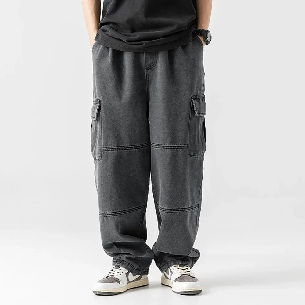 Japon style Yutaro Denim Cargo pantalon