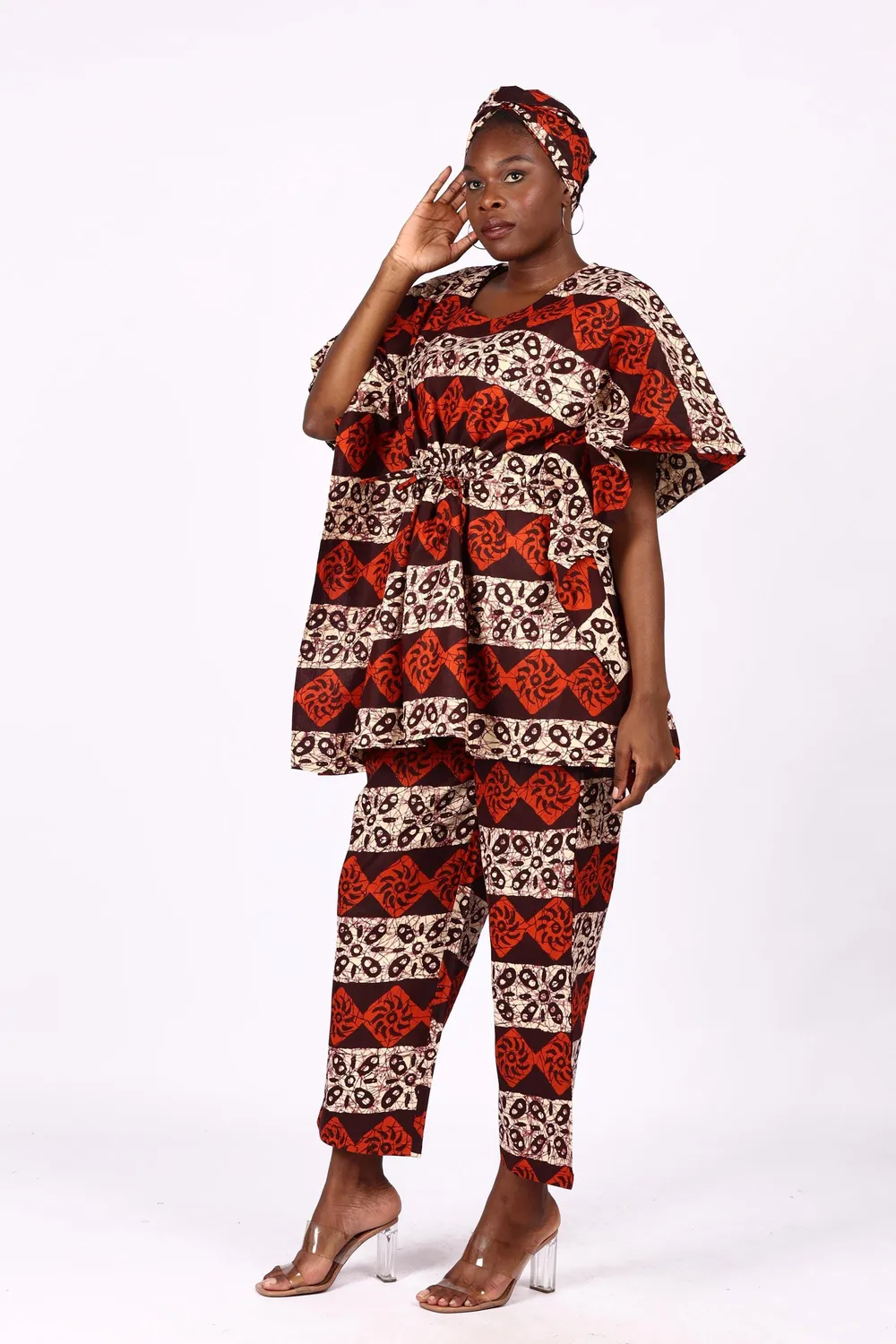KAVAZI Peplum Cord Set top pantalon ensemble femme