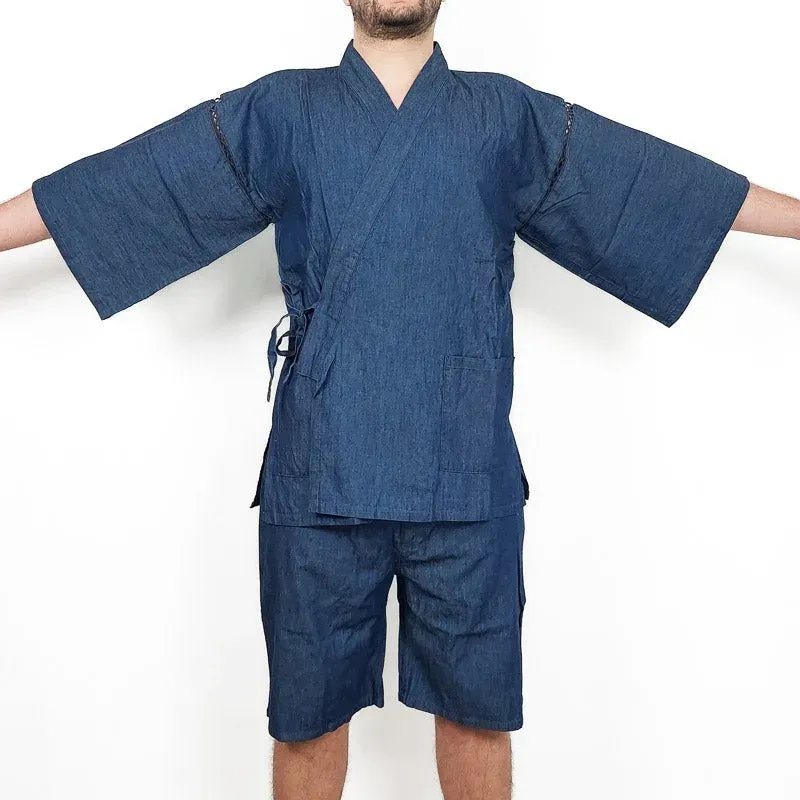 Japon style Jinbei Homme Coton tenue japonaise homme
