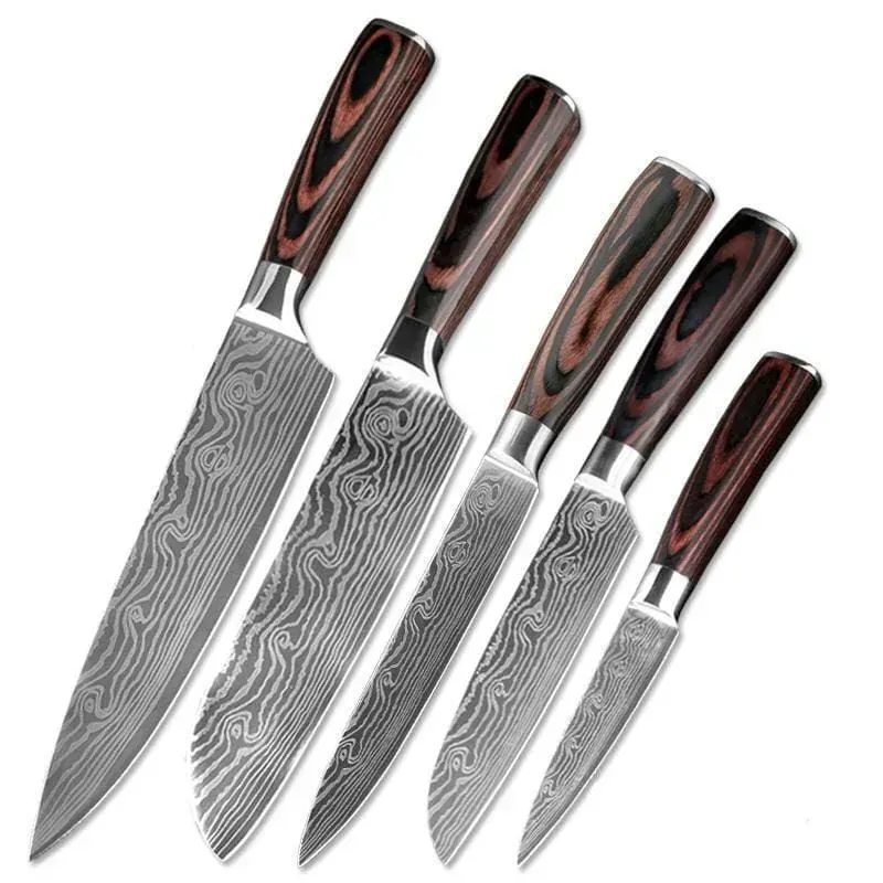 Japon style Hiroo set 5 couteaux cuisine japonais