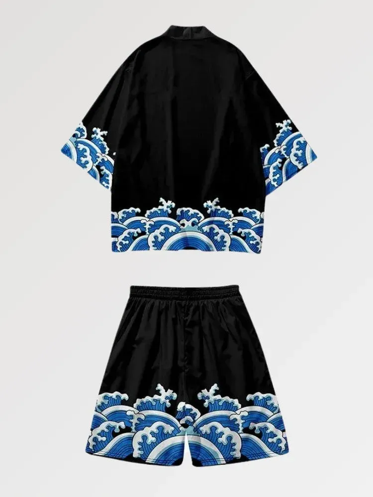Japon style ‘Mid Wave’ ensemble de kimono édition V 2.5
