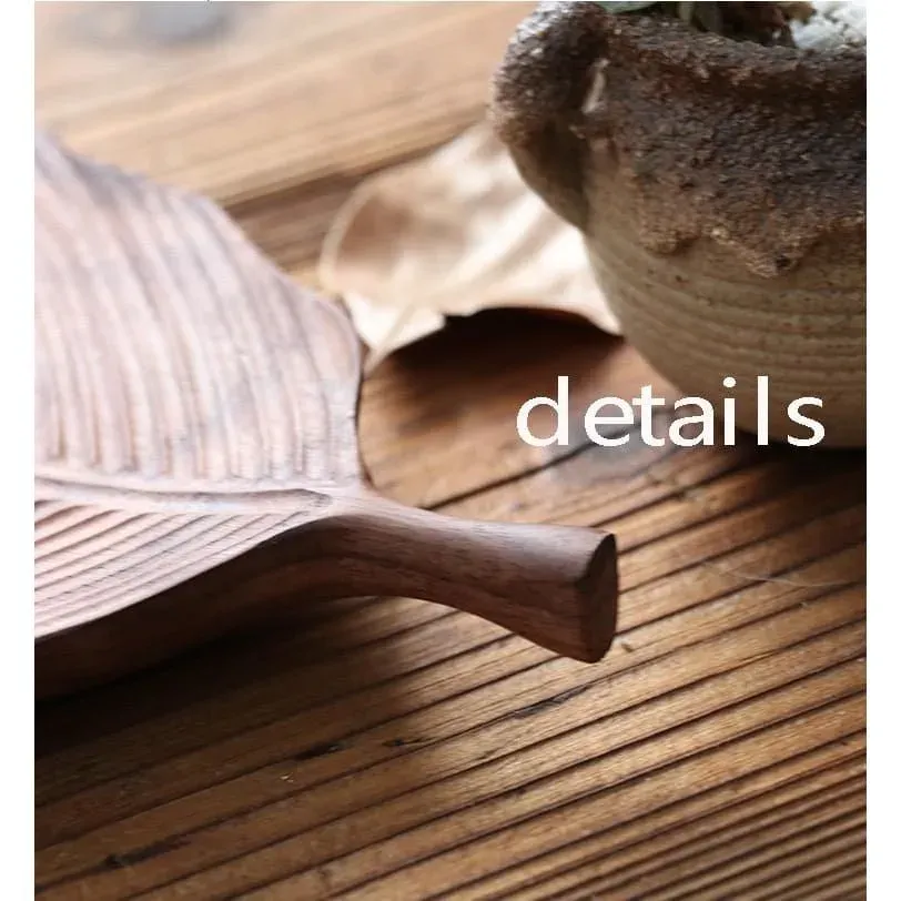 Japon style Okawa assiette bois noyer fait main