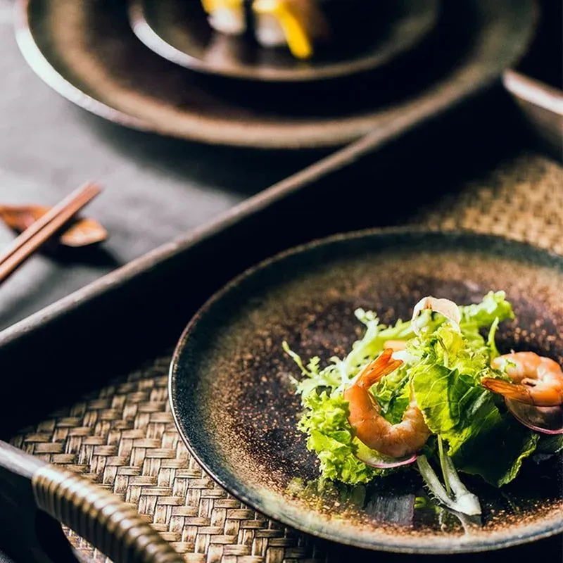 Japon Style Plate Yasu assiette céramique traditionnelle