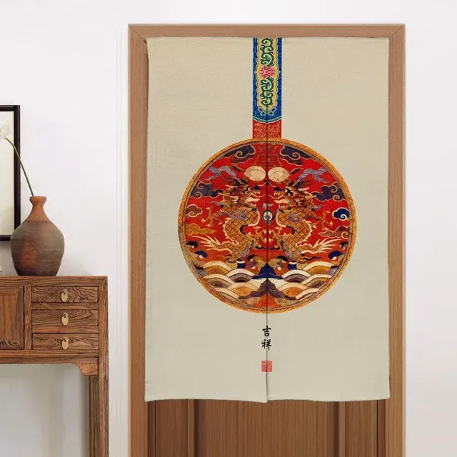 Japon style rideau traditionnel motifs sérénité