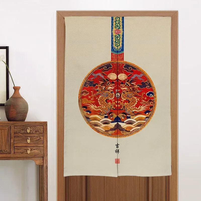 Japon style rideau traditionnel motifs sérénité