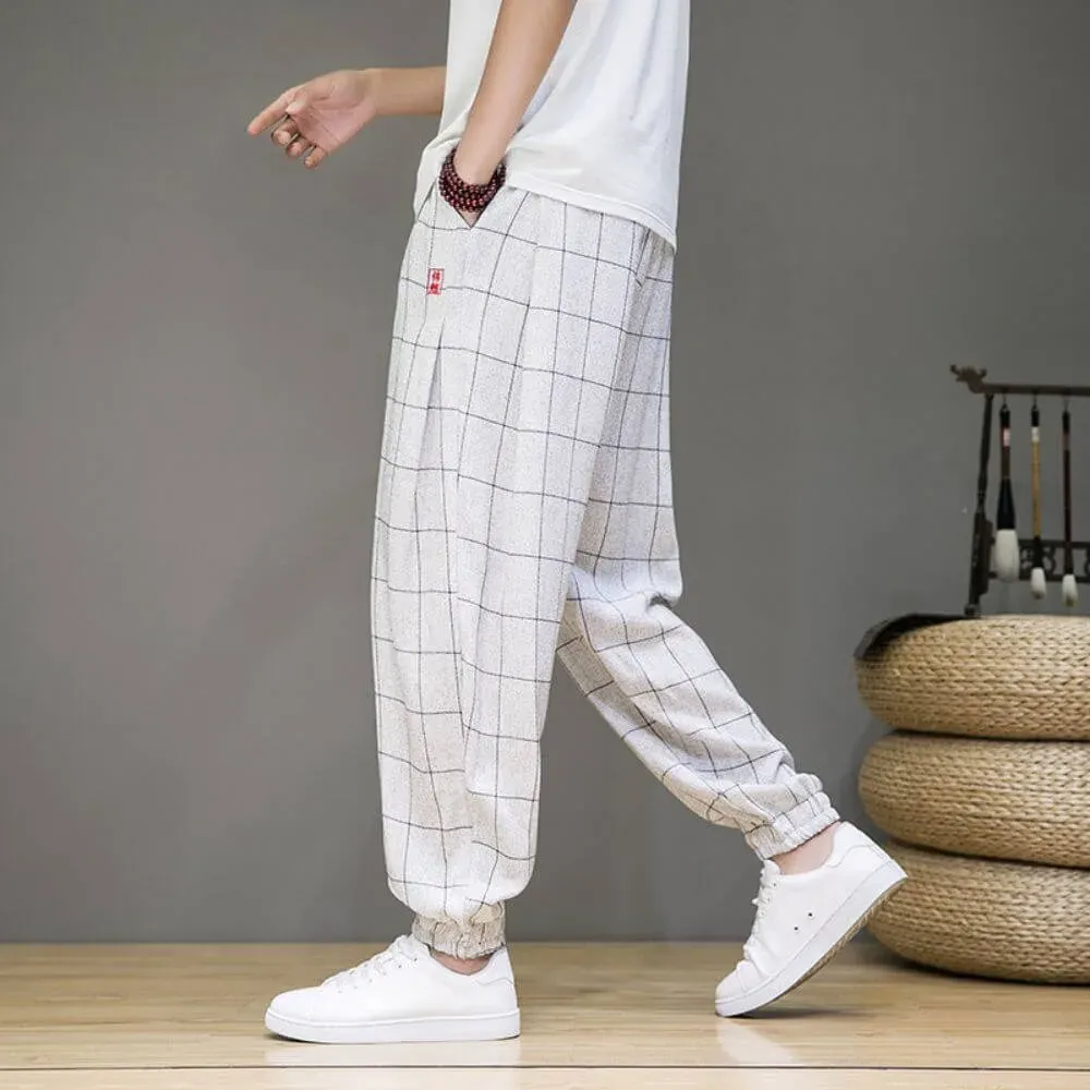 Japon style Kiyo pantalon harem ample été