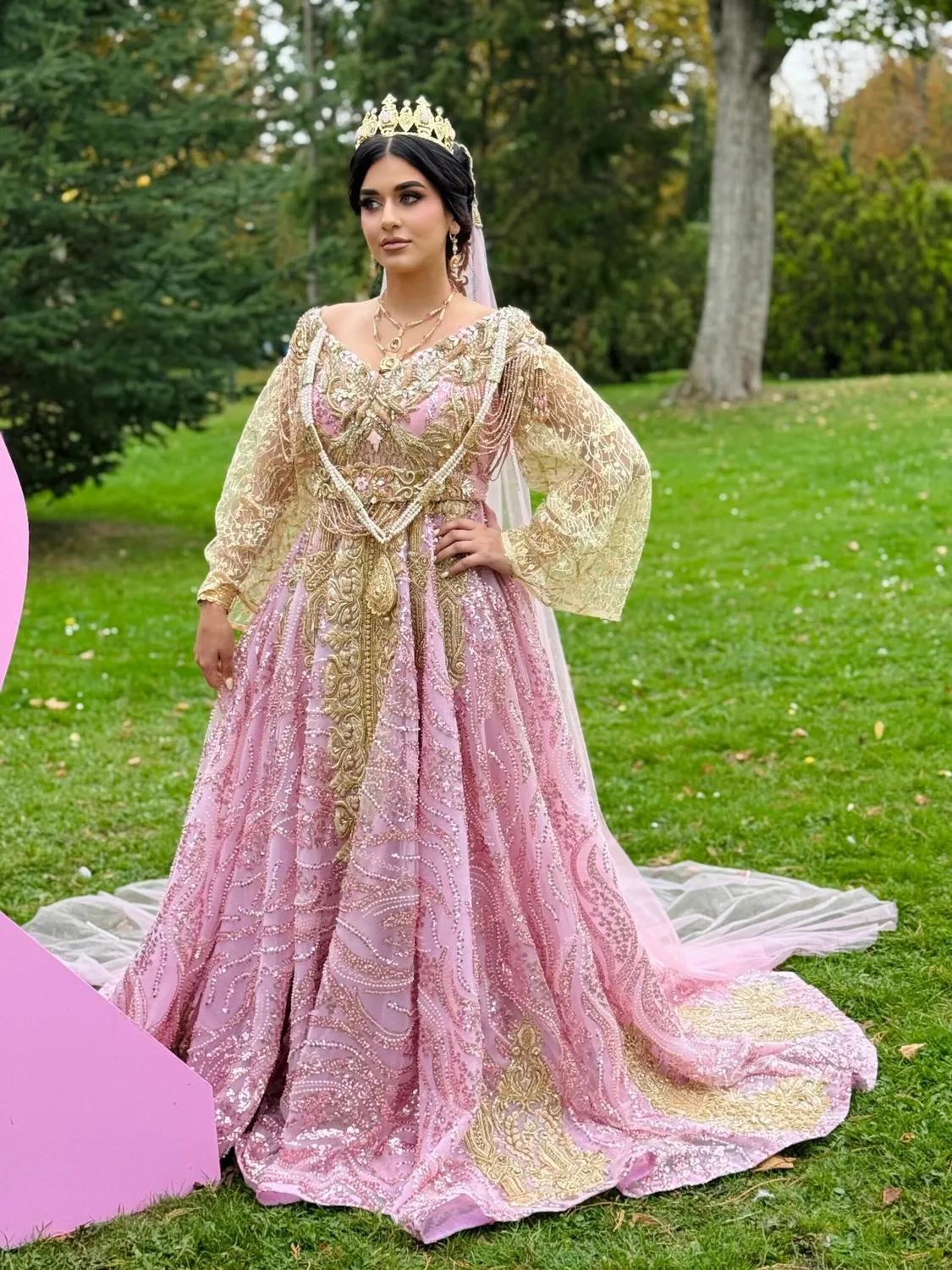 Célèbr'Orient Isa blousa rose poudré en location
