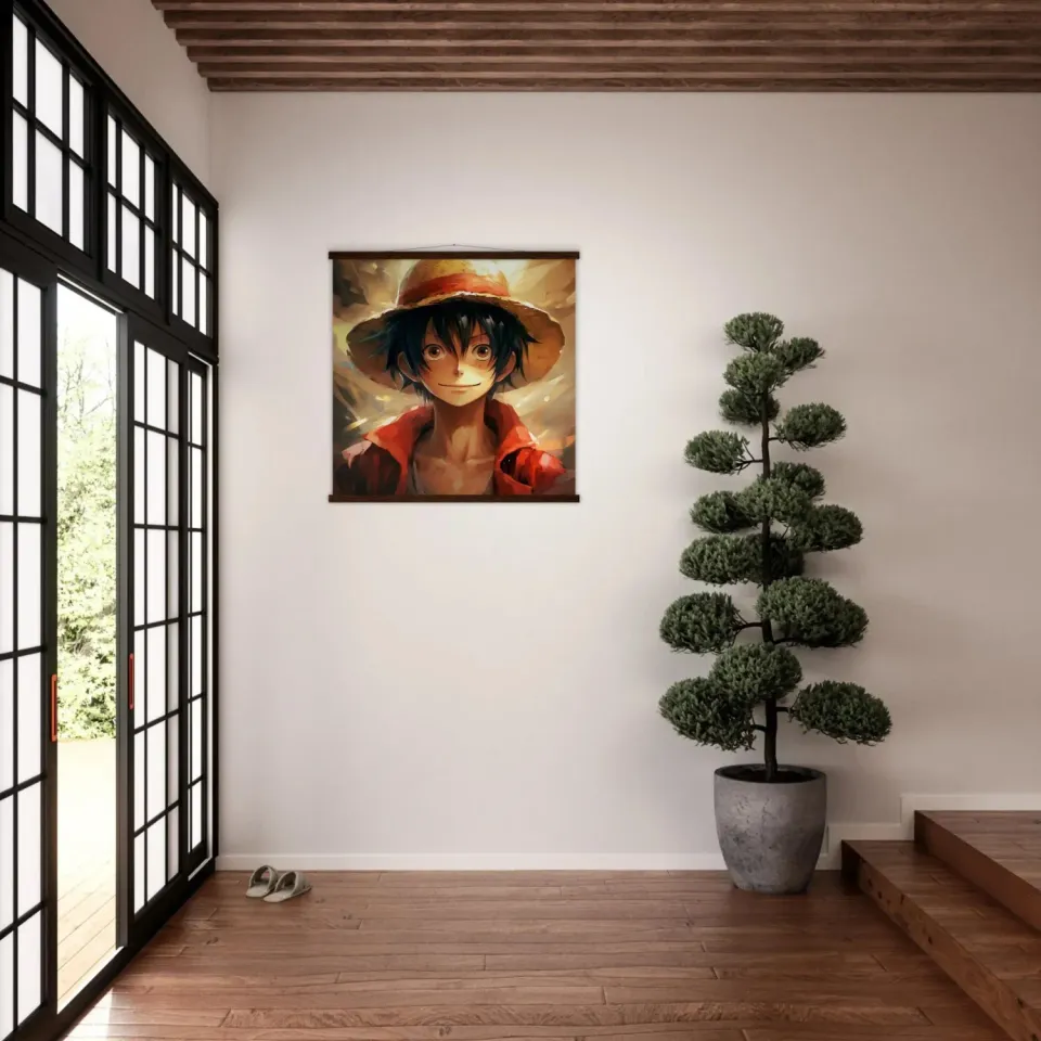 Japon style One Piece Luffy Monkey D tableau