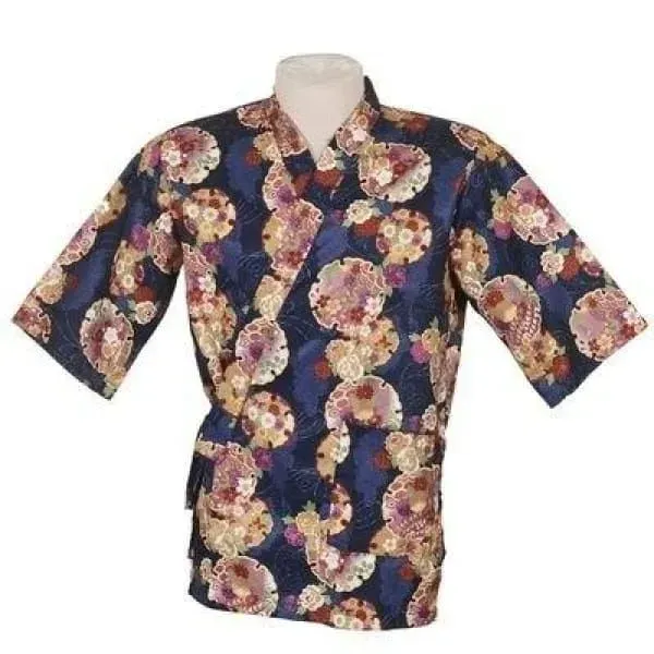 Japon style Kannon veste de chef croisée coton