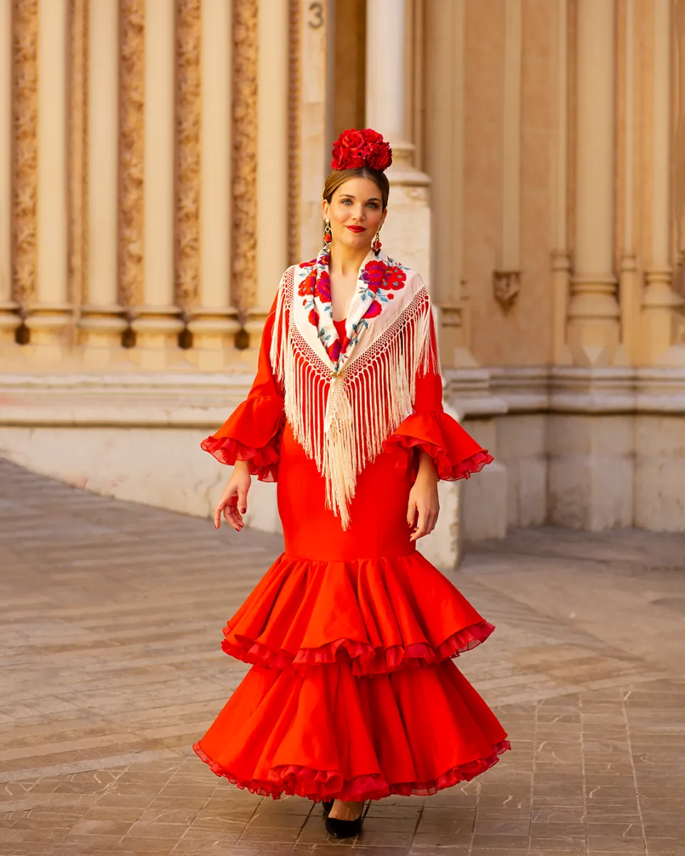 Viva la Feria Alexandra robe flamenca volants doubles