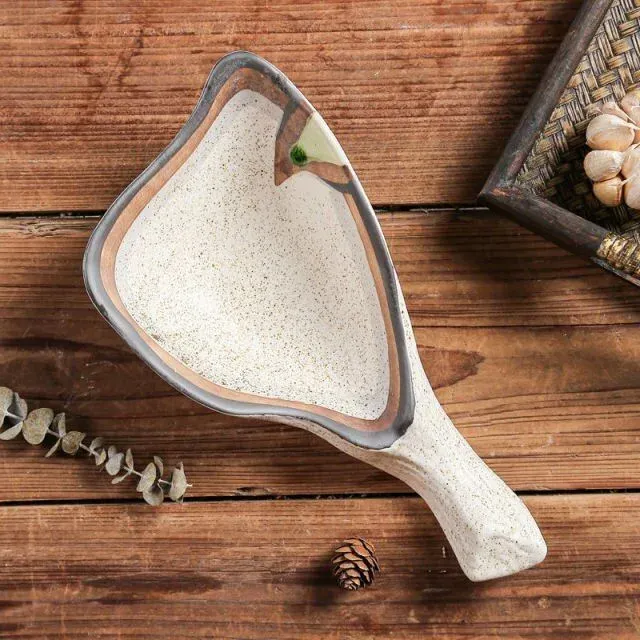 Japon style Plate Yuki assiette céramique artisanale