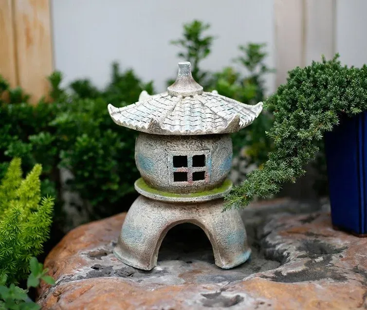 Japon style statue japonaise extérieur lanterne jardin