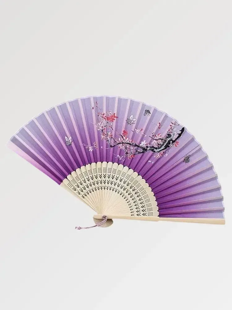 Japon style éventail Tsushima tissu mauve