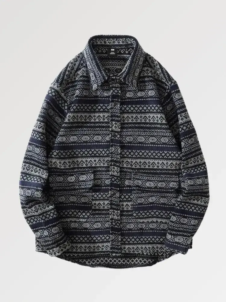 Japon style hirakawa chemise flanelle homme oversize