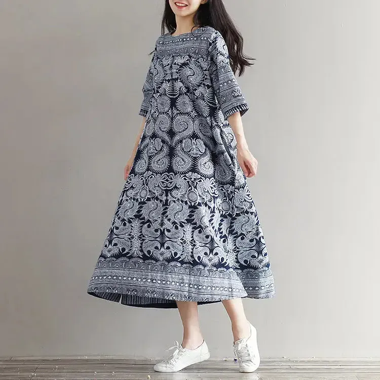 Japon style Robe Motif Japonais ‘agomori’ robe