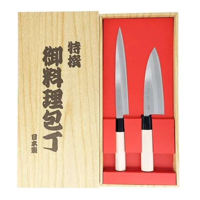 Yaxell set couteaux poisson japonais sashimi deba