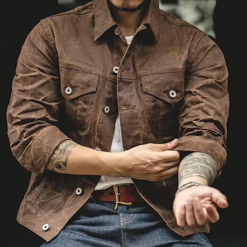 Japon style veste en jean rétro vintage denim