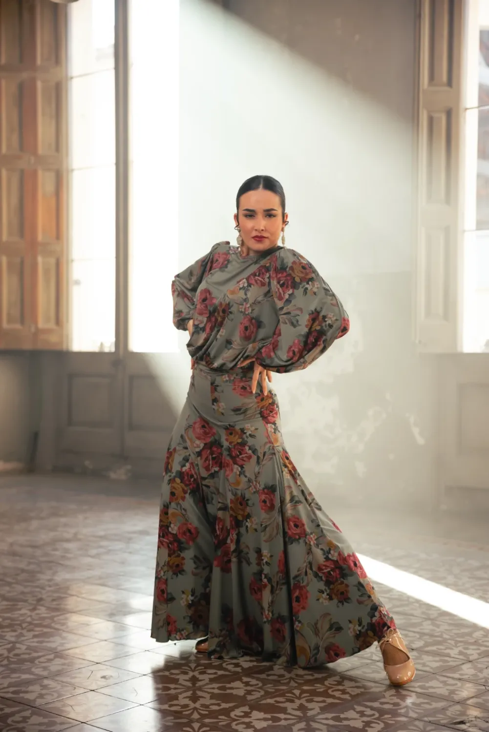 VIVA LA FERIA-MODA FLAMENCA Baroque top flamenco manches longues