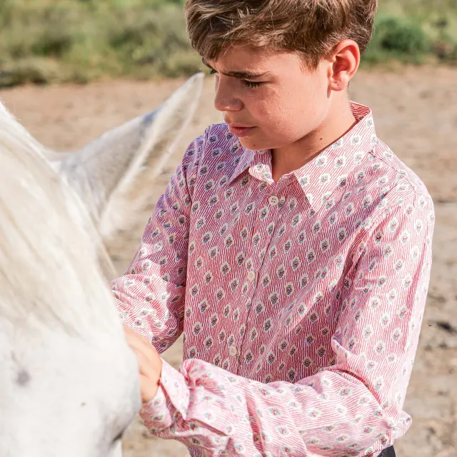 Mistral Pequelet Calisson chemise enfant voile coton
