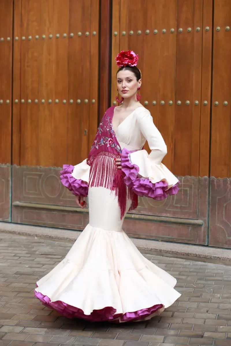 Viva La Feria Clavel robe flamenca à volants