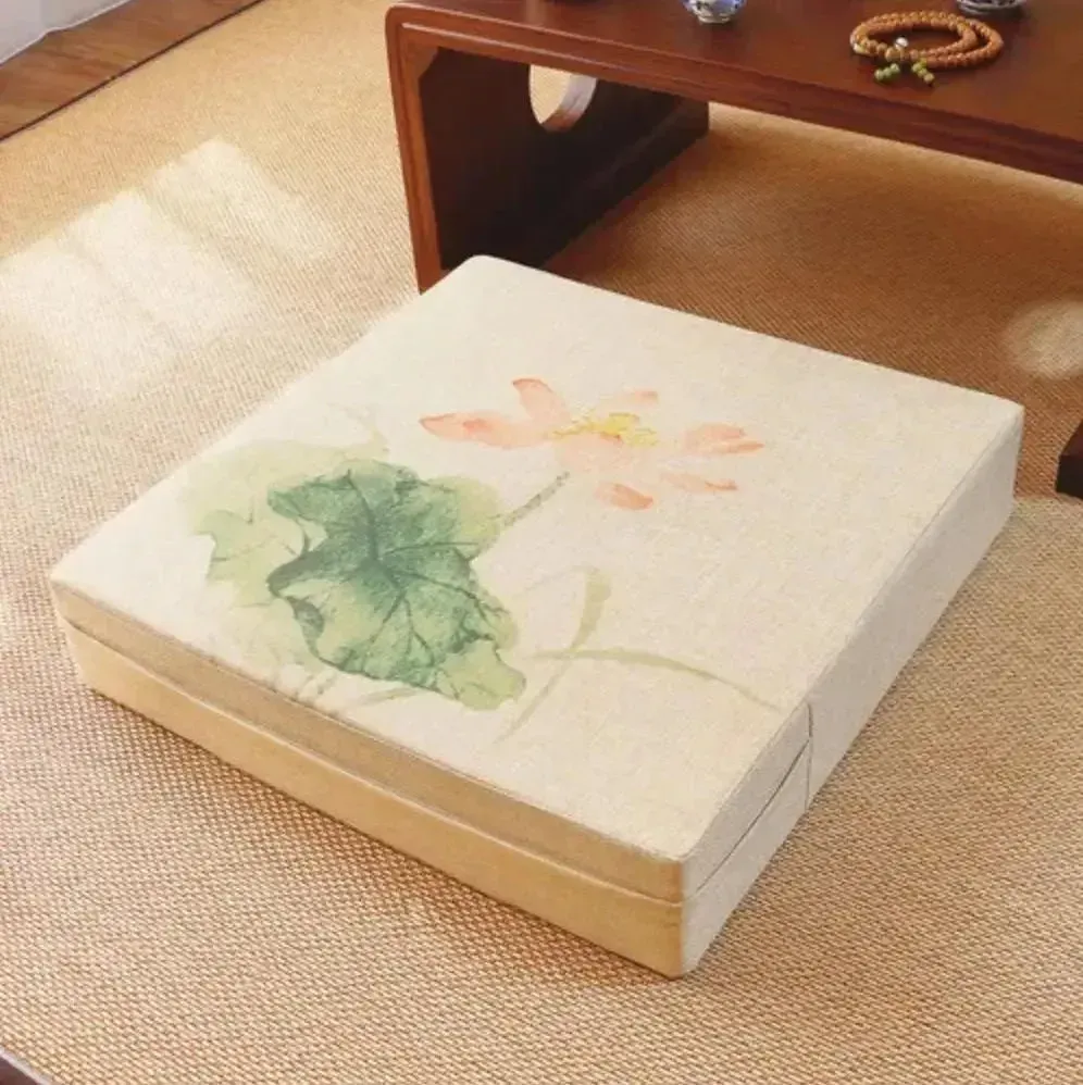 Japon style Ogaki coussin carré à fleurs