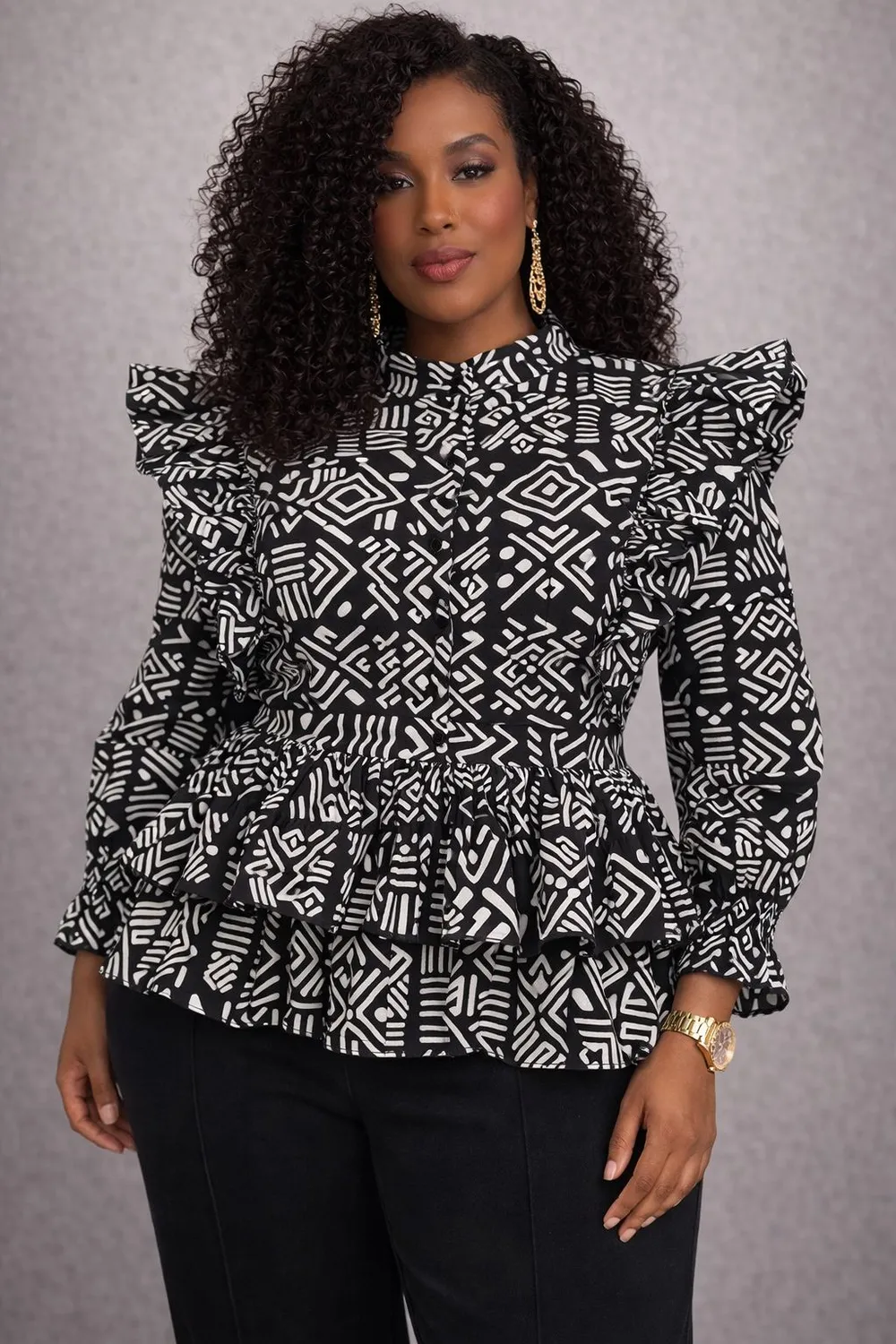 KAVAZI KVZ810 haut Boss Lady ankara à motifs