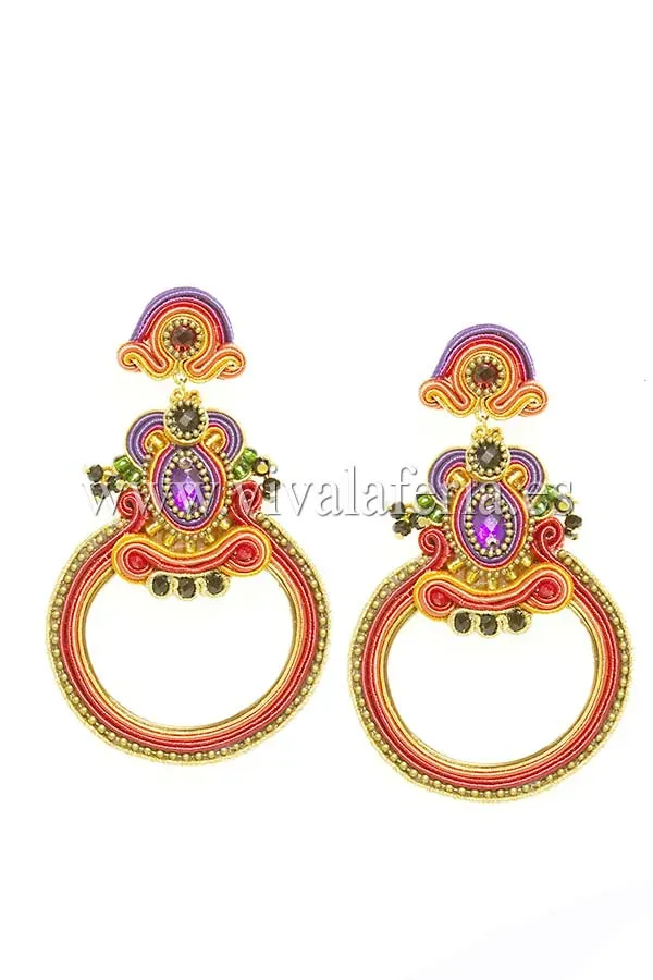 Candela de Reina India boucles flamenca soie