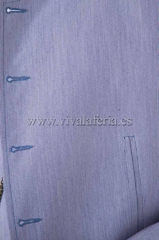 Viva La Feria 1000 Rayas Azul costume corto gris