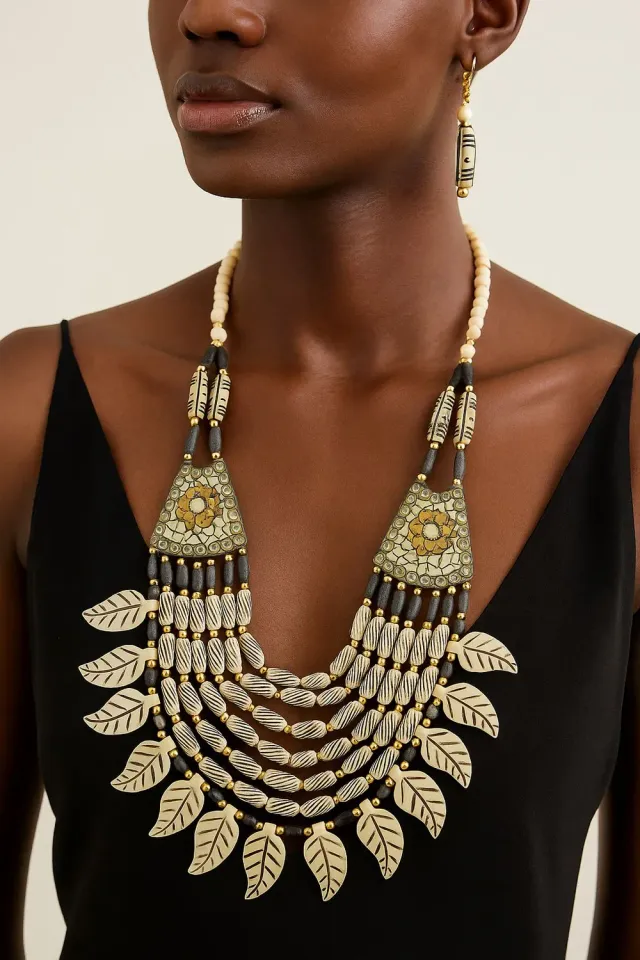 KAVAZI parure collier boucles d'oreilles femme