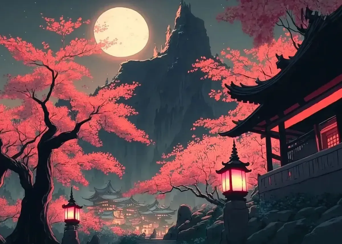 Japon style tableau paysage japonais zen