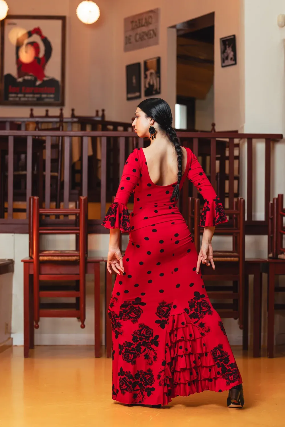 VIVA LA FERIA-MODA FLAMENCA Morente jupe flamenco imprimée
