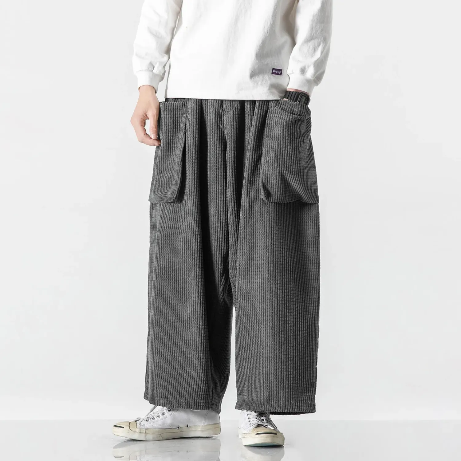 Japon style yuunoya pantalon velours côtelé casual chic