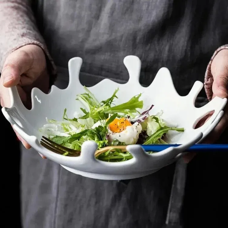 Japon style Oyuki assiette irrégulière design artisanal