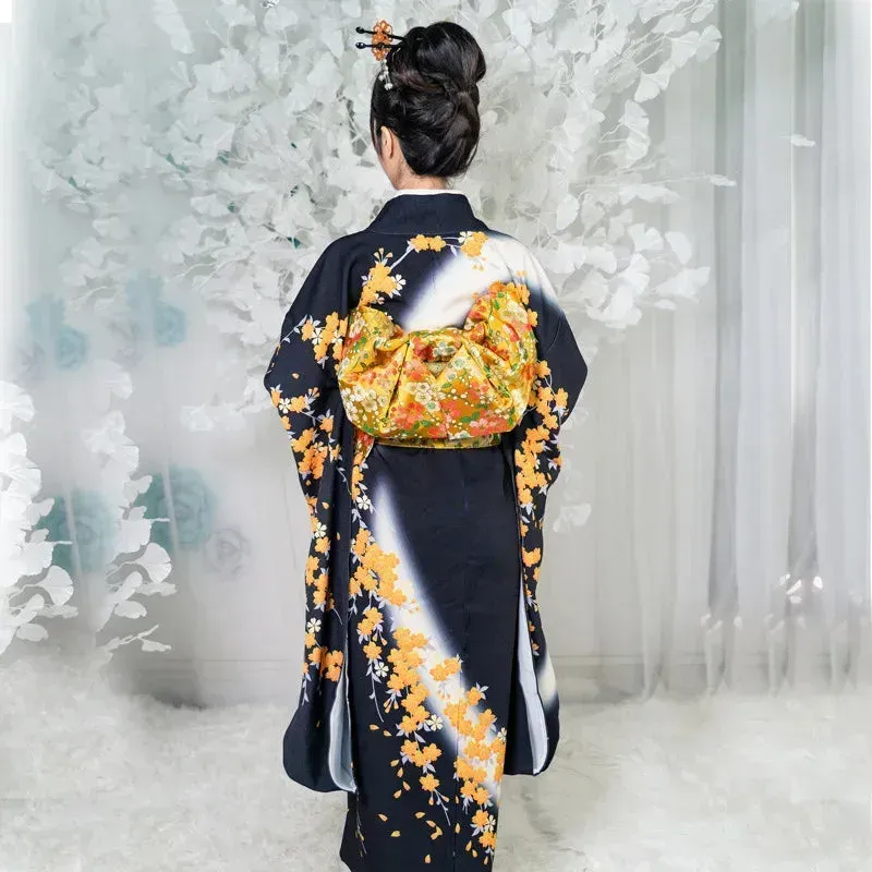 Japon style kimono à fleurs femme